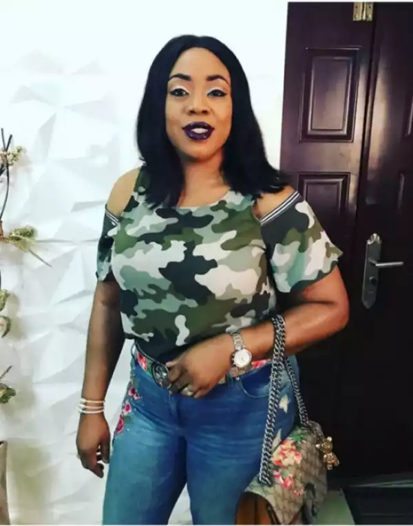 "If Soldier Catch You": Fans React To Dolapo Badmos Wearing Military Camouflage